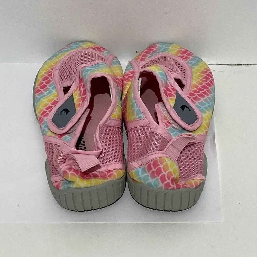Real Legends Kid's‎ Pink Scales Pattern Mermaid Marina Water Shoes Size 13